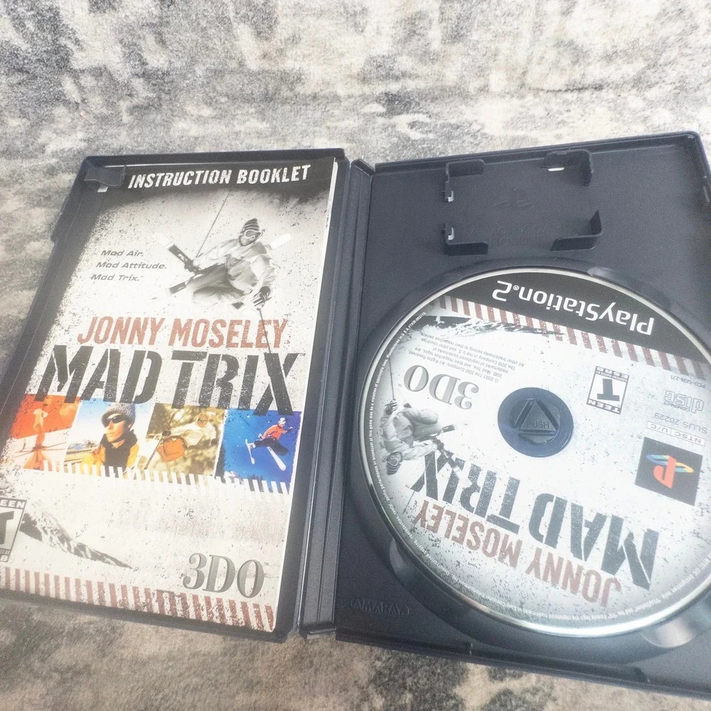 Jonny Moseley Mad Trix PS2 PlayStation 2 Skiing Extreme Sports 3DO Game Retro